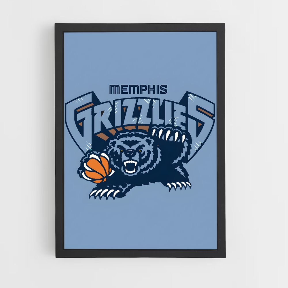 Poster Grizzlies en Force – affiche Basketball (vue 2)